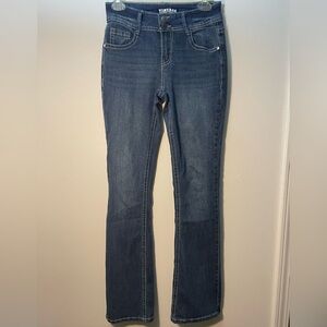 Vintage Almost Famous Women’s Dark Wash Y2K Style Jeans